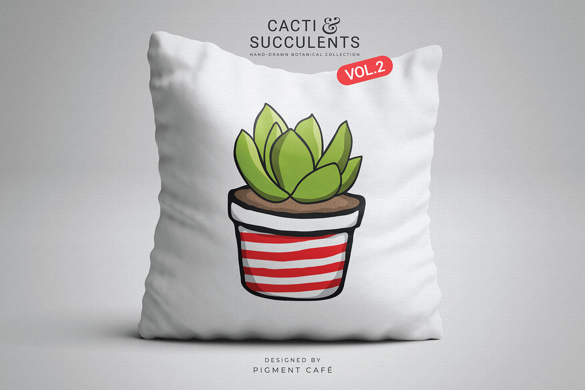 Cacti & Succulents Graphics Bundle 2, a Decorative Illustration by Pigment Café (Photo 4 of 8)