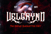 Velgrynd - Display Blackletter Font, a Blackletter Font by Dhabee (Thumbnail 1 of 17)