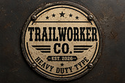 Trailworker, a Slab Serif Font by Wow Magic (Thumbnail 6 of 8)