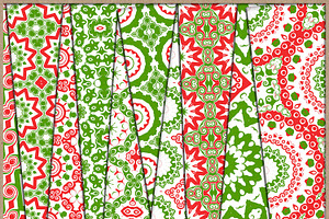 Christmas Red and Green Papers 1