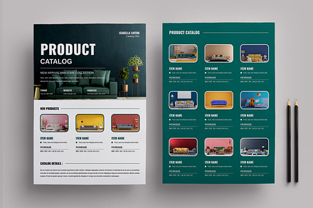 Product Catalog Flyer Template, a Flyer Template by MightyDesign