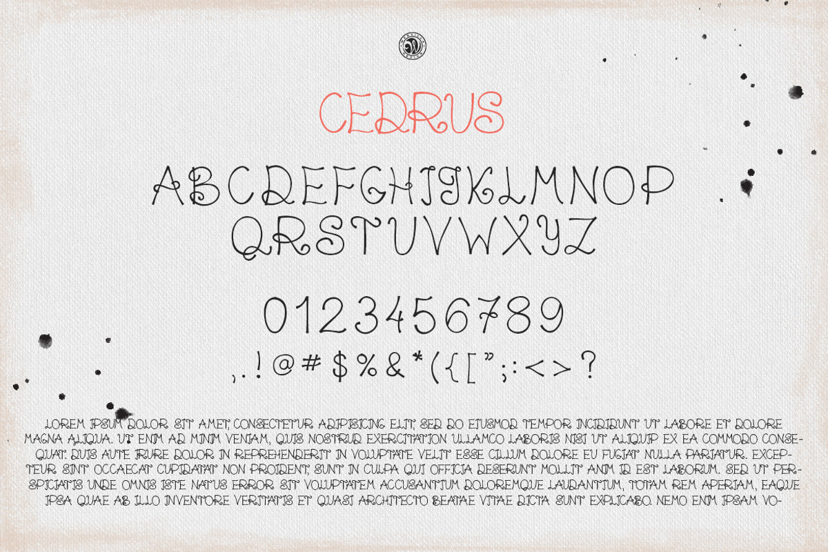 Cedrus Font preview 5