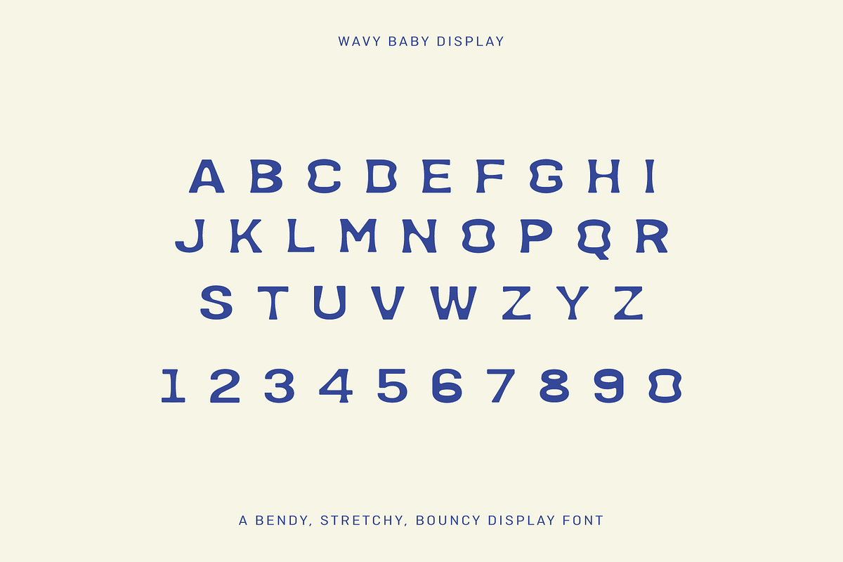 Wavy Baby Display Font, a Sans Serif Font by mollydeering (Photo 2 of 4)
