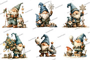 Christmas Gnomes Clipart, an Illustration by DreamArtGraphic (Thumbnail 3 of 5)