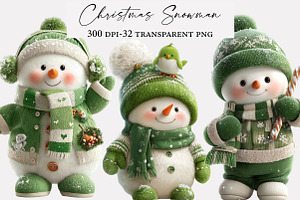 Christmas Snowman Clipart, an Illustration by Designworld