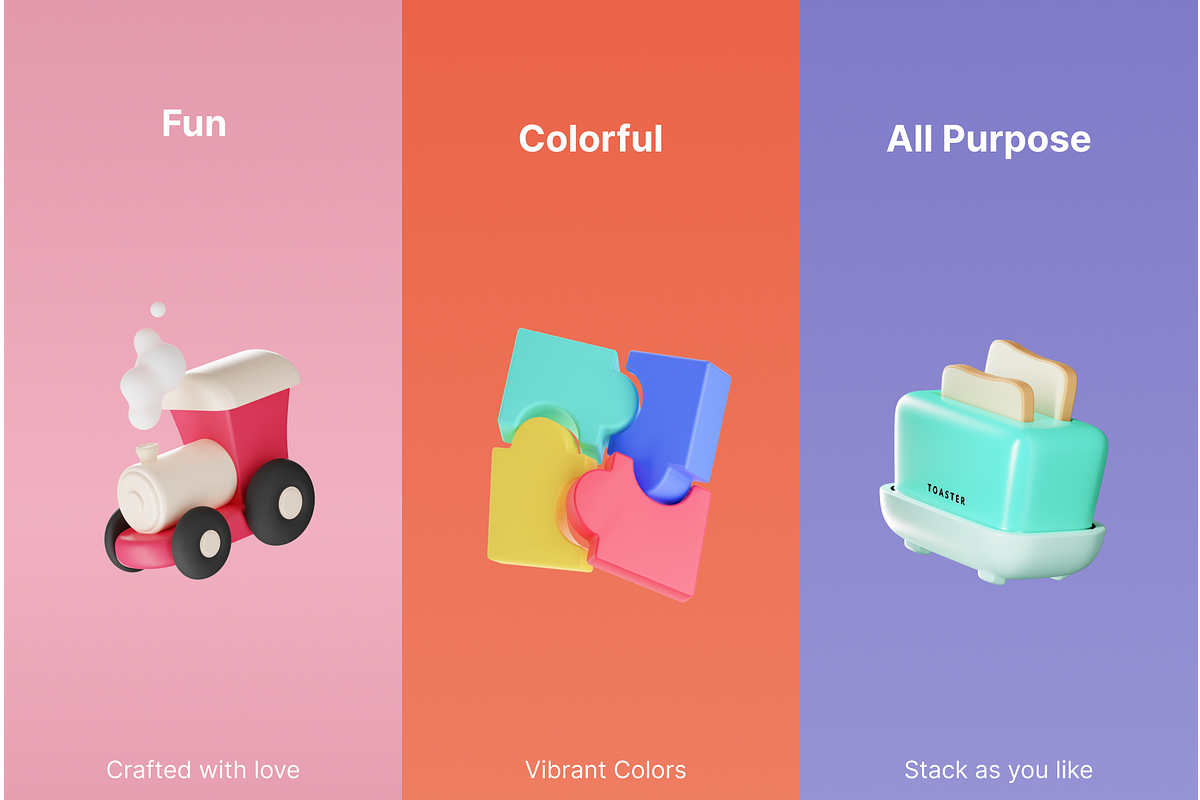 Slicky 3D Illustrations