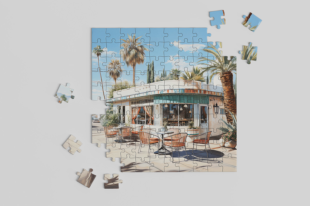 Puzzle Mockup Jigsaw Mockup 6 PSD, a Merchandise Mockup by GraphicVil (Photo 8 of 9)