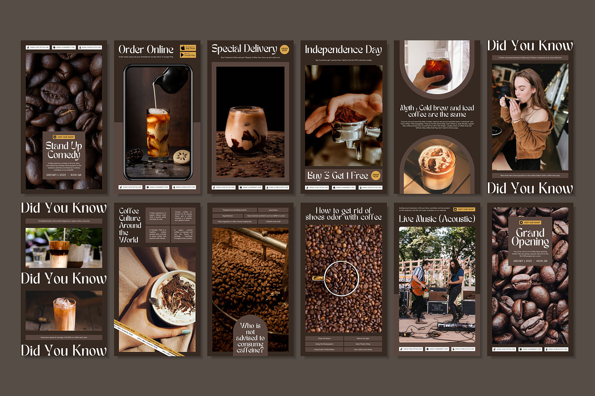 Coffee Brown Template, a Social Media Template by Kalubuak (Photo 7 of 10)