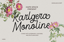 Karlgera - Monoline Script