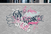 Urban Brick Wall Mural Mockup, an Advertising Mockup by Design Squad (Thumbnail 2 of 4)