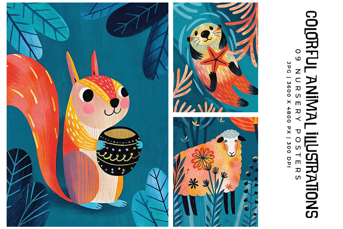 Colorful Animal Illustrations, an Animal Illustration by Digital Art Creations (Photo 3 of 6)