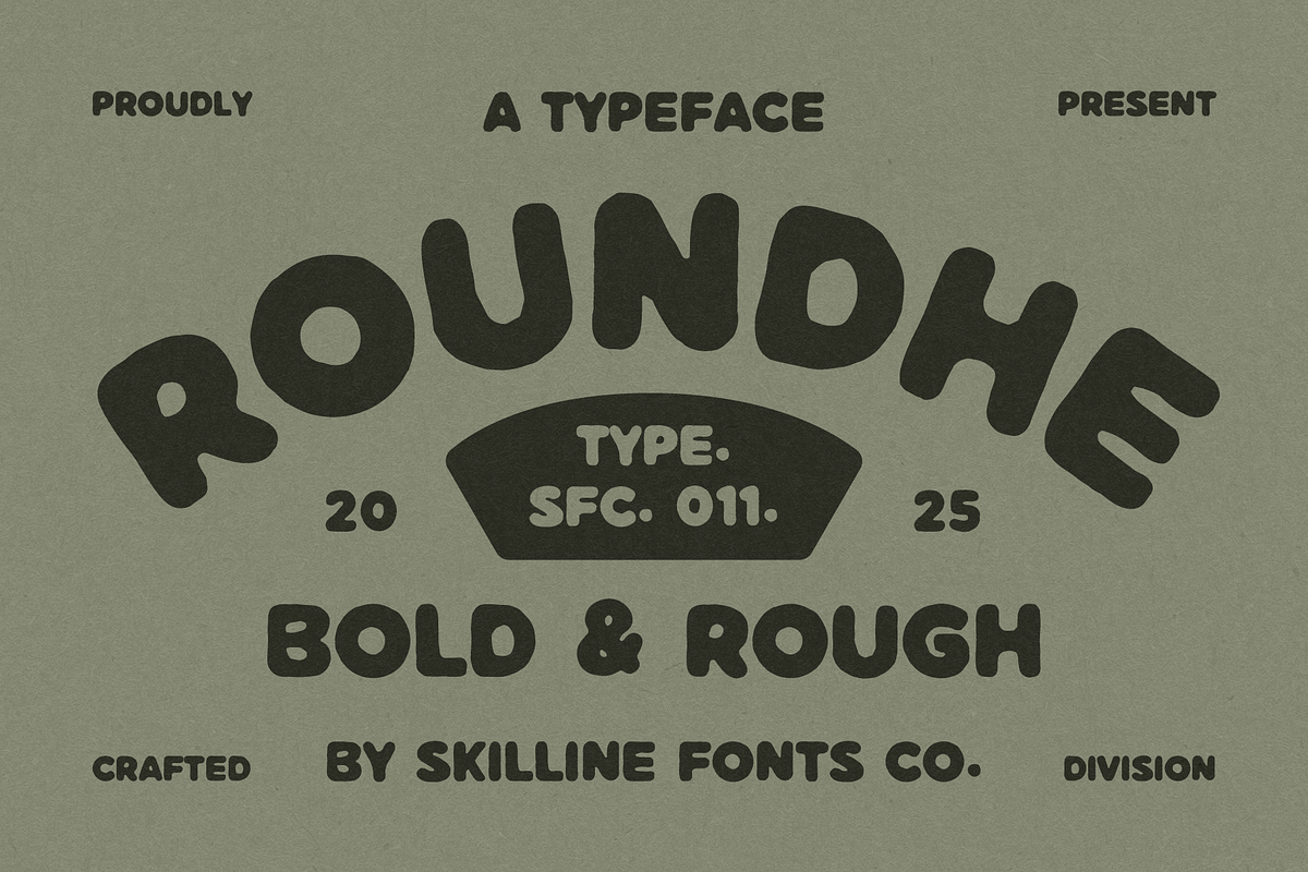 SFC Roundhe, a Sans Serif Font by Skilline Supply Co. (Photo 1 of 9)