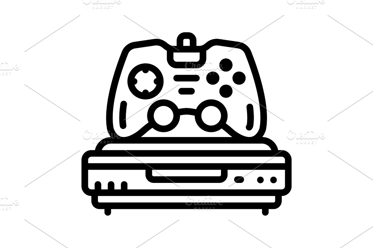 Consoles game black icon, an Outline Icon by Creative priyanka