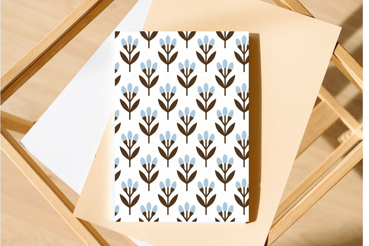 Dusty Blue and Brown Patterns, a Pattern Graphic by Pattern Whimsy (Photo 7 of 11)