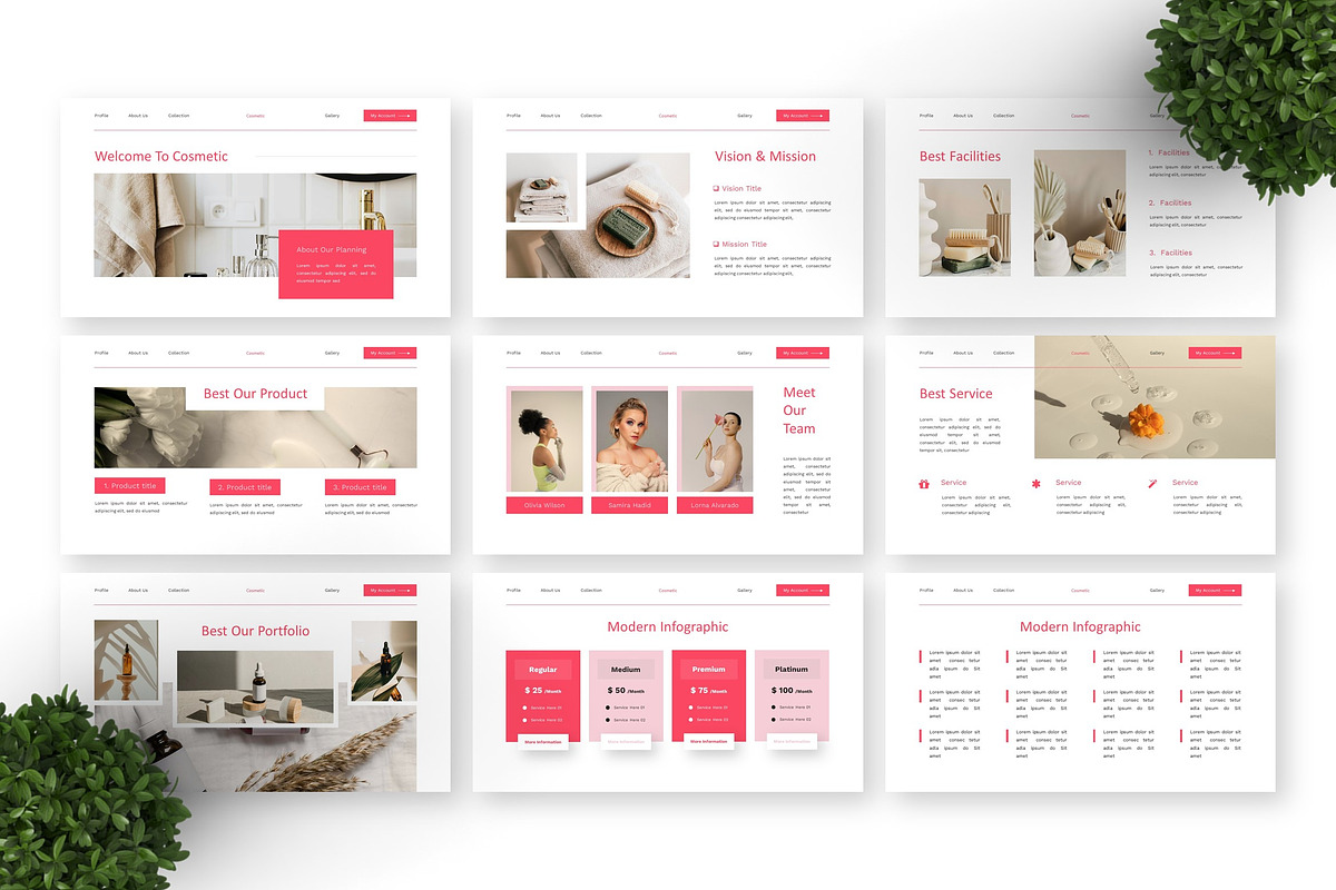 Cosmetic - Beauty Care Google Slide preview 4