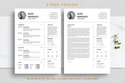Clean and creative minimal resume, a Resume Template by Blackcloud_Creations (Thumbnail 5 of 7)