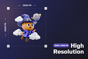 Halloween Character 3D Pack, a Characters & Person 3D Model by Haps Space (Thumbnail 2 of 5)