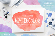 Watercolor Effects for Photoshop, a Texture Graphic by Hello Muse Design (Thumbnail 1 of 6)