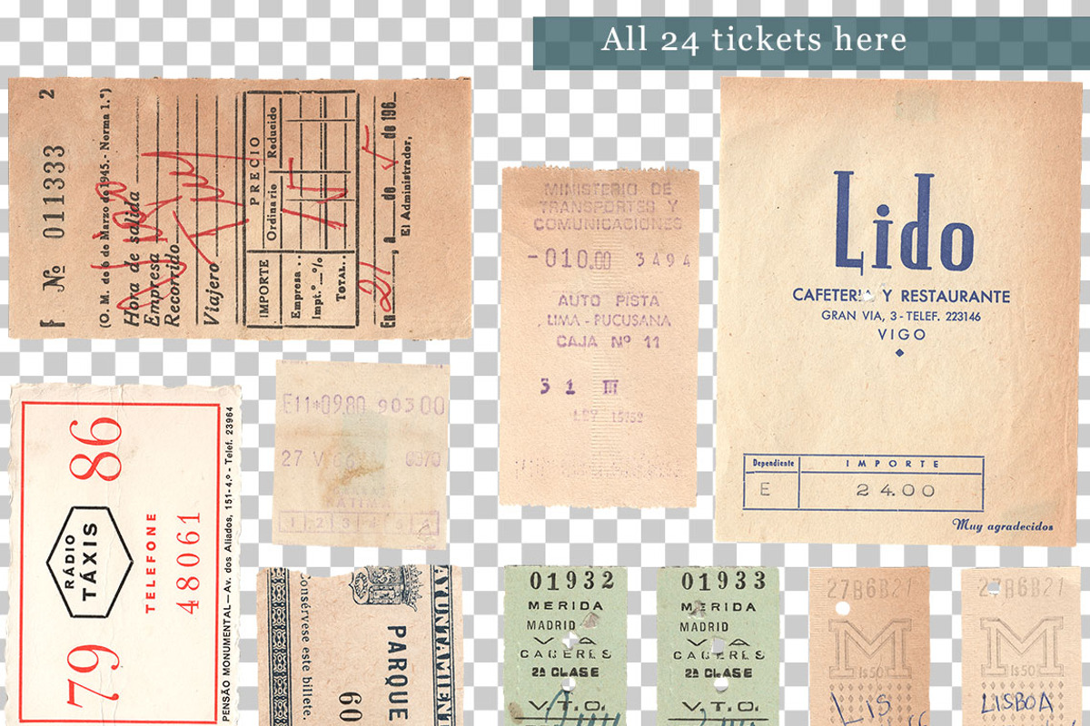 Vintage ephemera: Tickets, an Object Graphic by happychinchilla (Photo 5 of 5)
