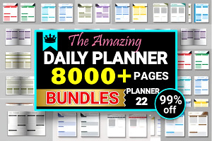 Daily Planner Bundle Premium Quality, a Decorative Illustration by Coco Bloom