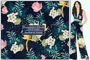Botanic Glow Pattern & Motifs, a Pattern Graphic by GND ART STUDIO (Thumbnail 6 of 8)