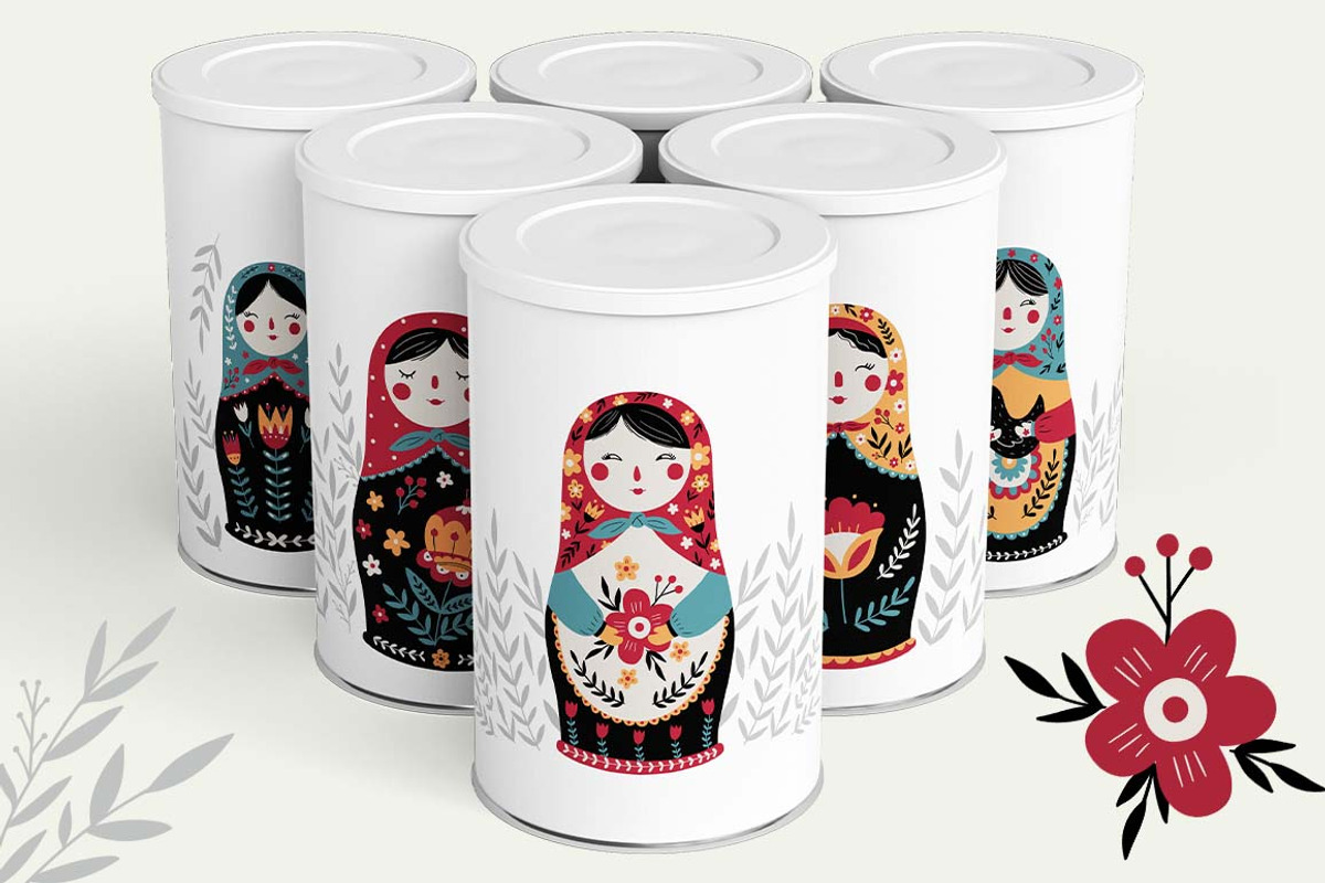 Russian doll. Matryoshka, a Decorative Illustration by Irina Ostapenko (Photo 7 of 8)