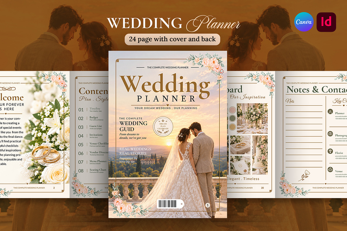 Wedding Planner Magazine Template, a Magazine Template by Shajib Shikder (Photo 1 of 10)