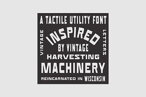 Workfolk - A Vintage Utility Font