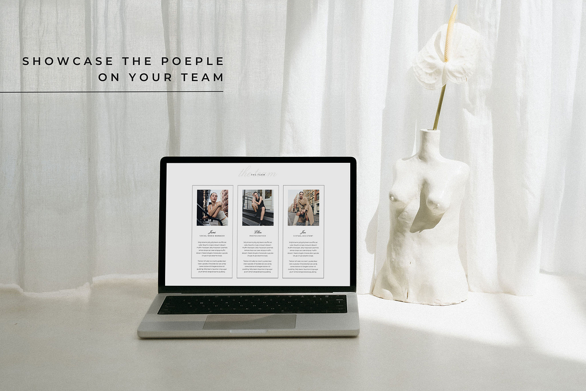 About Page Showit Add On Templates, a Websites & App Template by Blush Created (Photo 3 of 10)