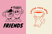 Cafe, vector illustrations, prints, a Graphic by venimo (Thumbnail 10 of 14)