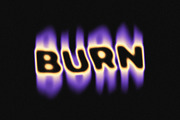 Blurry Burning Text Effect, a Layer Style Add-On by Svaha Graphic Studio (Thumbnail 2 of 5)