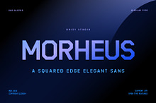 Morheus – Squared Edge Elegant Sans