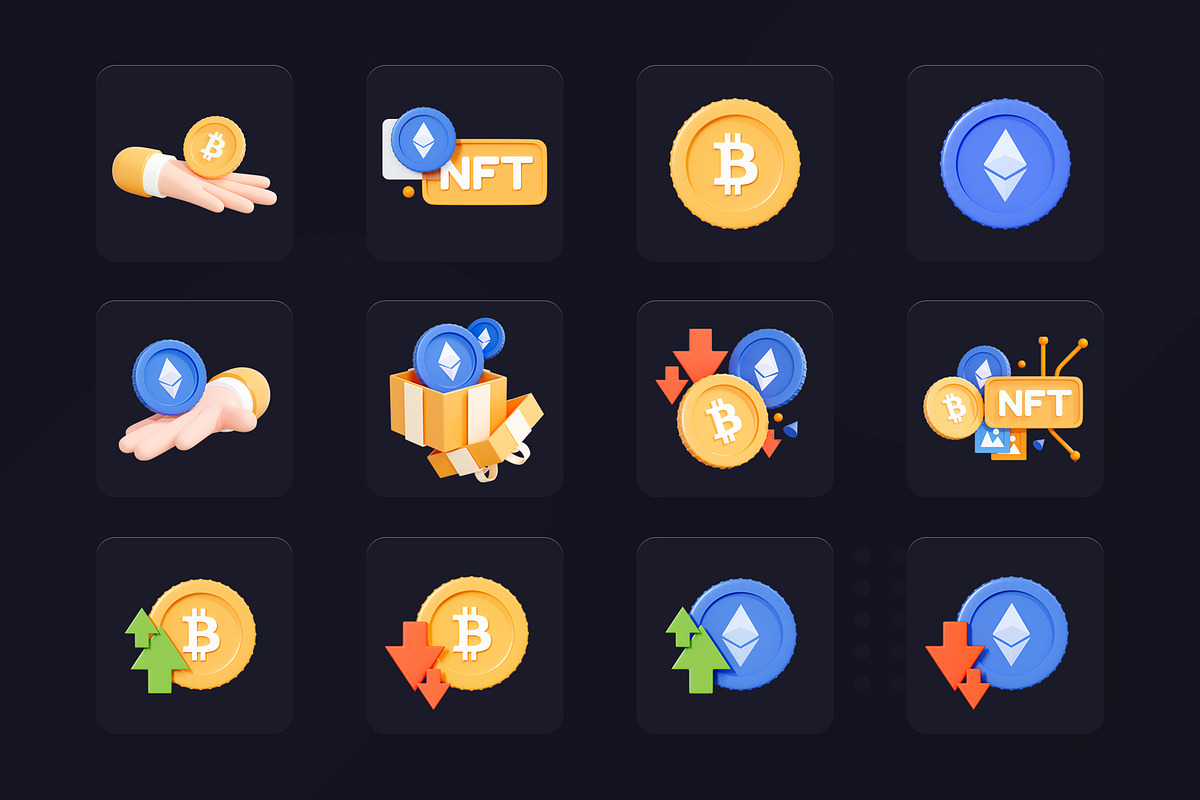 3D NFT & Cryptocurrency, an Object 3D Model by accogliente (Photo 4 of 4)