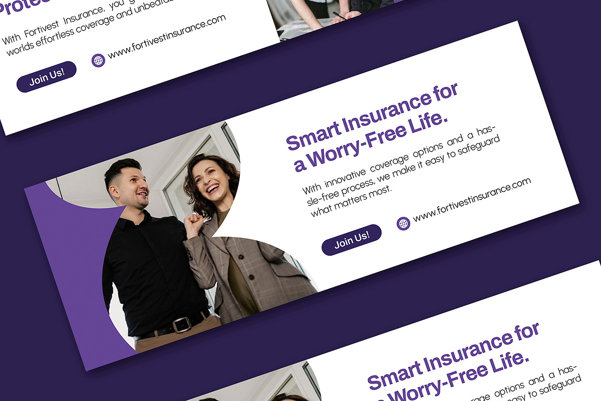 Fortivest Insurance - Facebook Cover, a Social Media Template by Esensifiksi.studio (Photo 3 of 3)