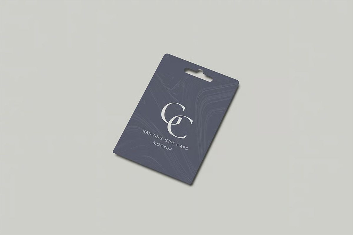 Hanging Gift Card Mockup, an Advertising Mockup by zpackcreative (Photo 3 of 5)
