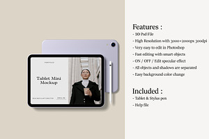 Tablet Mini Mockup