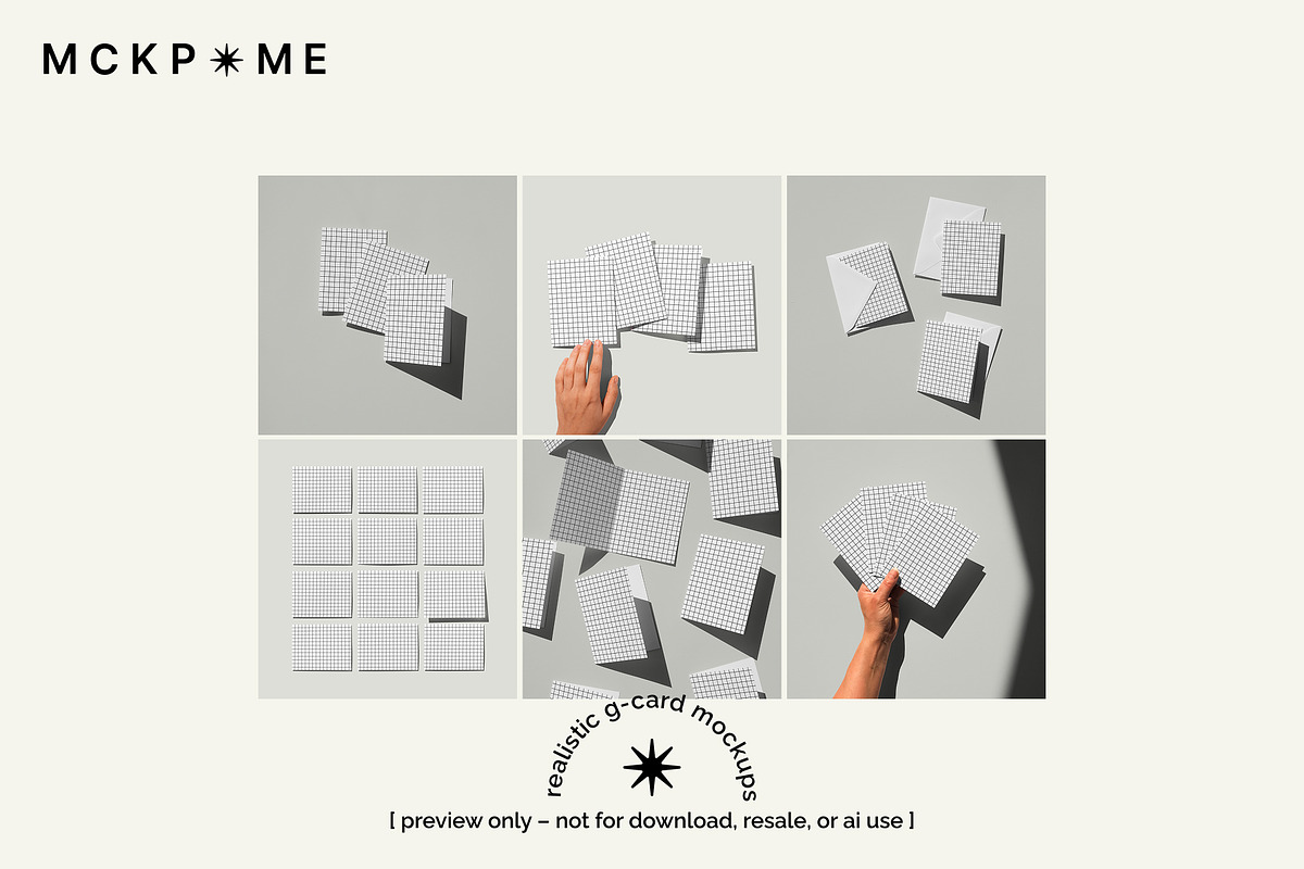 US A2 greeting card mockup set, a Merchandise Mockup by MCKP*ME (Photo 2 of 7)