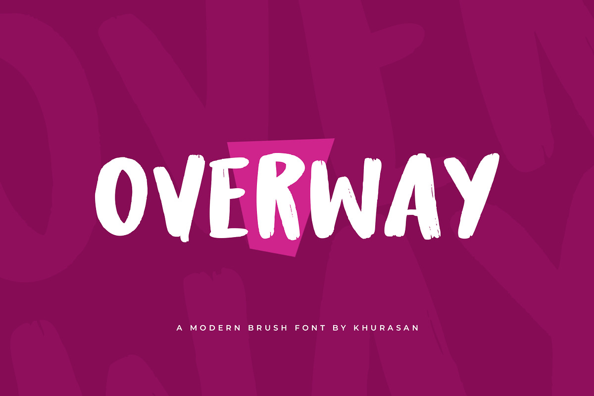 Overway, a Handwritten Font by khurasan (Photo 1 of 5)