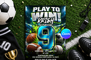 Boys 9th Birthday Party Template, an Invitation Template by InvitingStorys (Thumbnail 5 of 14)