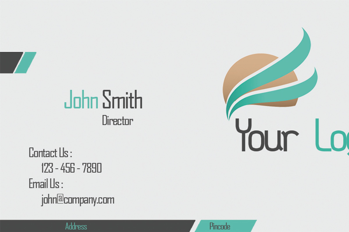 Modern Business Card with 2 Colors, a Business Card Template by Raj Shop (Photo 2 of 3)