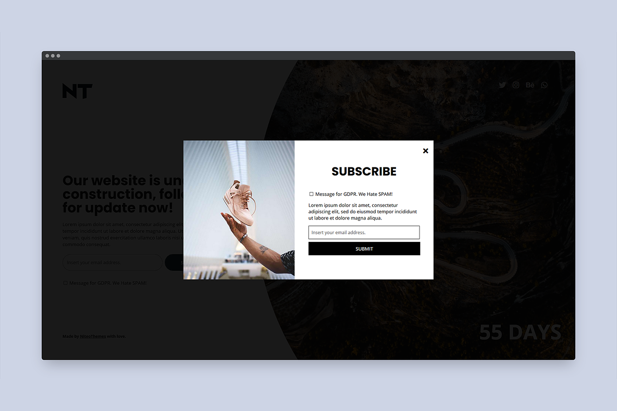 CMP Titan - Coming soon, maintenance, a WordPress Template by NiteoThemes (Photo 5 of 5)