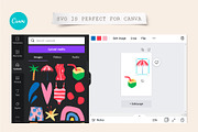 Summer Vibe | Clipart + patterns, an Illustration by katieromanoff_art (Thumbnail 4 of 19)