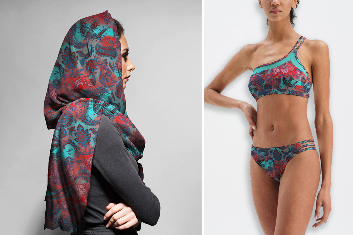 Boho Floral & Ethnic Pattern Bundle, a Pattern Graphic by Gullenda (Photo 5 of 6)