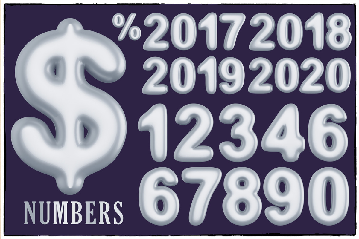 New Year 3D PNG Items Pack, an Object Graphic by pixaroma (Photo 18 of 22)