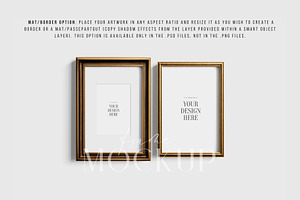 2:3 Metallic Frame Mockup Set 02