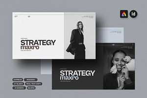 Maxro | Brand Strategy Template, a Presentation Template by Creatiya Type