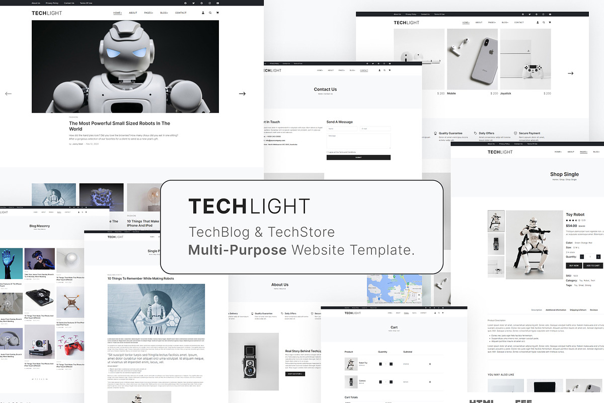 TechLight - Tech Store and Blog HTML, a HTML Template by TemplatesJungle (Photo 1 of 2)