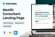 Fortiora - Wealth Consultant Web Kit, a Landing Page Template by Agensip Design Agency (Thumbnail 1 of 10)
