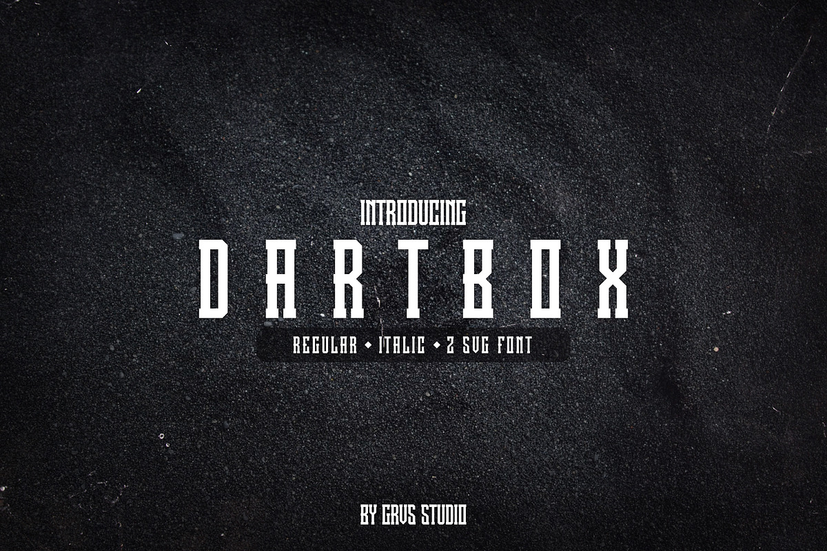 Dartbox Font, a Font by GRVS Studio (Photo 1 of 5)