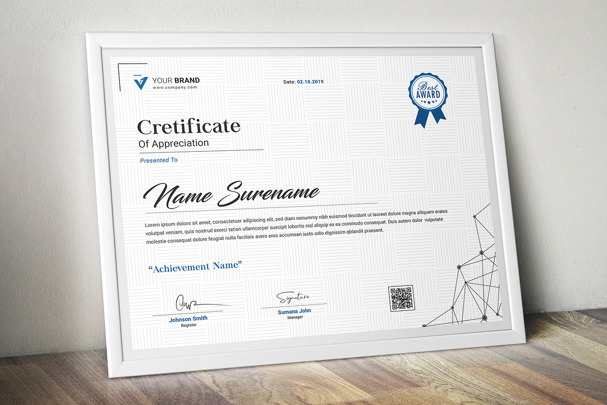 Certificate, a Stationery Template by CreativeZoom (Photo 4 of 5)